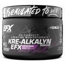 EFX Sports Kre-Alkalyn EFX Powder 124; pH korektní Creatin Monohydrát Prášek dodatek 124; Síla, růst svalů a výkon 124; 66 Služeb (Neochucené)