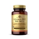 Solgar Vitamin B12 500 mcg - 100 Zeleninové kapsle - Energetický metabolismus & podpora nervového systému - Non- GMO, Vegan, Gluten & Dairy Free, Kosher, Halal - 100 Služeb