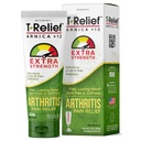 T- Relief Extra síla Artritis Cream Arnica + 12 Pain Relieving Natural Medicines Nápověda Soothe Sotness Stiffness Aches & Pains in Joints Přirozeně - 3 oz