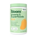 Bloom Nutrition Superfood Green Powder, trávicí enzymy s probiotika a prebiotika, Gut Health, Bloating Relief pro ženy, Chlorella, Green Juice Mix s řepou kořenový prášek, 25 SVG, Mango