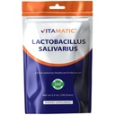Vitamatic Lactobacillus Salivarius Probiotický prášek - potravní podpora - 100 gramů (3.5 OZ) - 100 porcí