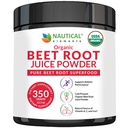 Organic Beet Juice Powder - 20: 1 Koncentration Beet Powder Organic - Circulation Support - Rich in Nitric Oxide - Cold- Pressed 100 Servings of Beet Root Powder Supplement- 12.3oz