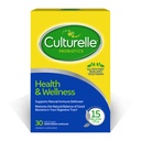 Culturelle Health & Wellness Daily Probiotic for Women & Men - 30 Count - 15 Miliardy CFU & A Proven- Efektivní Probiotický kmen Podpora vašeho imunitního systému - Gluten Free, Soy Free, Non- GMO