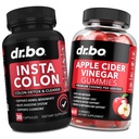 Colon Cleanser Detox & ACV Apple Cider Ocet Gummies - 15 denní Colon Cleanse Pills Poop Flush & ACV Gummies doplňky - Bowel Hnací doplňky pro střevní žaludek Bloating Gut Support