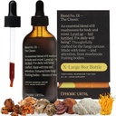 Blend No.1-6 Houba Blend Tincture Reishi, Chaga, Lions Mane, Turecko Ocas, Cordyceps, & Shiitake, Natural Support Imunity Booster, Zvýšení energie a kognitivní funkce (240 Služeb)