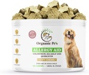 Herbal Dog Alergie Relief s SEA KELP - Colostrum - QUERCETIN - Houby - Omega + 11 Přírodní alergie Relief Byliny - Měkké Chews pro kůži a sezónní alergie