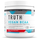 Pravda Nutrition Vegan BCAA Powder- 2: 1: 1 Poměr přírodní BCAA aminokyseliny Powder for Energy, Muscle Building, Post Workout Recovery Drink for Muscle Recovery (Red Raspberry, 30 Servings)