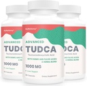TUDCA Játra doplňky 1000mg - 180 Vegan Kapsle, Mléko Thistle Bylinné směsi s Fulvic a Humic Acid pro játra, stravitelné zdraví