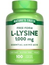 Nature 's Truth L Lysin 1000mg PHARMAN 124; 100 Coated Caplet PHARMAN 124; Essential Amino Acid PHARMAN 124; Vegan, Non-GMO, & gluten zdarma dodatek
