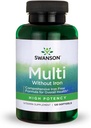 Swanson Multi bez železa Multivitamin doplněk zdraví Iron- Free Formule 120 Softgels Sgels