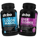 Colon Cleanser Detox & Cleanse Játra - 15 dní Colon Cleanse pilulky Probiotický & Játra Detox Supplement Supplemente Milk Thistle Dandelion - Bowel Movement doplňky pro střevní Žaludek Bloating Gut
