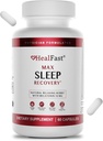 Zdravotnický lékař Vyhodnotil Max Sleep Aid pomocí Extra Strength 10 mg - Rychlé rozpuštění - Přírodní spánkové pomůcky pro dospělé - Léky melatoninu - Byliny, aminokyseliny a melatoniny - 60 Ct