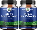 Saw Palmetto pro muže s Beta Sitosterol - Saw Palmetto Extract Prostate Support Supplement for Men 's Health & Better Brýle Control Plus Obnovení doplňků vlasů pro vlasy zdraví mužů - 2 Pack