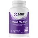 AOR, Estro Freedom, Vegan, Přírodní doplněk k podpoře zdravé rovnováhy estrogenu a zdravé, pravidelné menstruace, 60 Kapsle (30 Služení)