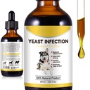Natural Yeast Infekce Léčba pro psy, Psí Ucho Infekce Léčba, Psí Alergie Relief, Pomáhá podporovat Itch Relief, Zánět & Více, Ušní infekce Léčba pro psy - 2 fl oz