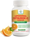 Lipozomální vitamín C 1200mg na porci 180 Veggie Kapsle na láhev Vysoké Absorpce Vitamin C Pilulky Doplňky Tuk Rozpustný Vit C Výkonný Antioxidant s podporou imunitního systému vyrobený v USA