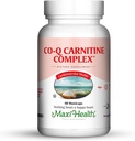 Maxi Health Coq Carnitin Complex - Coenzym Q10 & L- Carnitin - Heart Health - 60 Kapsle - Kosher (CAR)