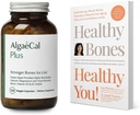 ALGAECAL Bundle vápník dodatek pro ženy a muže Vitamin D3 & K2, hořčík a kniha Lara Pizzorno Zdravé kosti Zdravé vás, ke zvýšení zdraví kostí, 1-měsíční dodávky