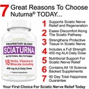 Sciatic Nerve Relief Supplement with 450 mg Alpha Lipoic Acid - 18 in 1 Super Formule pro dolní záda, Hip, Lumbar, Thigh, Leg, Foot - Nejlepší přírodní Sciatic Nerve Relief Support - 90 Kapsle