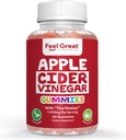 Cítit velké vitamíny jablečné octové gumy - ACV s matkou pro stravovací podporu & Daily Wellness - Vegan, Non- GMO, 60 Gummies