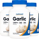 Nutricost Česnek 1000mg, 240 Softgels (3 láhve) - Odorless, Premium gluten zdarma dodatek
