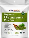 Vitamatic Certified USDA Organic Gymnema Leaf Powder - 1 libra (16 Ounces) - Přírodní bylinná podpora pro celkové zdraví