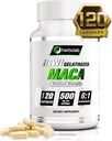 Peruánské Maca kořenové kapsle pro muže a ženy s organickým černým Maca, Red Maca, Žluté Maca kořenové extrakční kapsle, Želatinizované 2000 mg per day, Lepidium Meyenii, Peruánské ženšen, Vegan pilulky