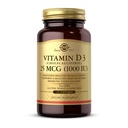 Solgar - Vitamin D3 (cholekalciferol) 1000 IU Softgels, 250 Počet