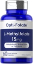 Carlyle L Methylfolate 15mg CLAS124; 60 Kapsle CLAS124; Max Potency CLAS124; Optimalizovaná a aktivovaná CLAS124; Non- GMO, Gluten Free CLAS124; Methyl Folát, 5- MTHF CLAS124; podle Opti- Folát