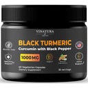 VINATURA Black Turmeric, Kurkumin s Black Pepper 1000mg - Kurkumin s Turmeric Black - Curcuma Caesia, Curcuma Longa, Black Pepper 95% Piperine - 60 Kapsle 30 Podání