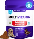 20 z 1 Pes Multivitamin s Glucosamine - Žvýkací psí vitamíny a doplňky - Senior & Puppy Multivitamin Chews for Pet Hip & Joint Support, Imunity, Mobility, Skin, Digestion - 70 Soft Treats