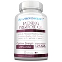 Schválený vědecký večer Primrose Oil - Maximální síla - Studená tlaková - 10% GLA - Hormonální rovnováha, kůže a srdce zdraví - 60 Softgels - Všechny přírodní
