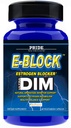 Pride Nutrition E- Block DIM dodatek 700MG Extra Strength Estrogen Blocker 124; Hormon Balance for Men and Women Agree124; M e n o p a u s e, Acne, Hot Flashes Relief, PCT & P r o s t a t e Support 60 Ct.