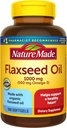 Příroda Made Flaxseed Oil 1000 mg, Ryba zdarma Omega 3 dodatek, Dietní dodatek pro podporu srdečního zdraví, 100 Softgels, 100 Den Dodávka