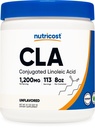 Nutricost CLA (konjugovaná kyselina linolová) 8oz (227g) prášek - gluten zdarma, GMO zdarma CLA dodatek