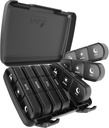 Pořadatel pilulek 3 krát denně, Fullicon Large Weekly Pill Case 7 Day, Denní krabička s 21 Compartments, Držák doplňku pilulek pro pilulky / vitamín / rybí olej - černá