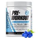 Outwork Nutrition Prework pro muže a ženy - Nootropní Pre Workout Without Creatine, Pre- Workout Powder with Taurine Rhoddiola Citruline Malate Beta Alanin Caffeine (Blue Raspberry)