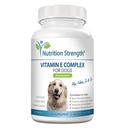 Vitamin E pro psy, Podpora kardiovaskulární zdraví, Podpora buněčné membrány, Vitamin E komplex na posílení psa imunitní systém Plus zink, Selen, Folát, Losos olej, 120 žvýkací tablety