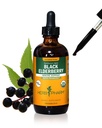 Herb Pharm Certified Organic Black Elderberry Liquid Extract for Immunication System Support, Alcohol- Free Glycerite, 4 Ounce