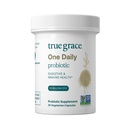 True Grace One Daily Probiotic - 30 Vegetariánských kapslí - 90 miliard CFU - Gut, Divestical & Imunitary Health Support Blend with Prebiotic Fiber - Gluten & Soy Free