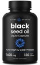 NutraChamps Black Seed Oil Organic Cold Pressed 124; 120 Vegan Softgel 124; Virgin Nigella Sativa pilulky s vitaminem E & Thymoquinone Oil 124; Bohaté v Omega 3 6 9 Repressed 124; Nerafinované černé kmínové olejové kapsle