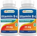 Nejlepší Naturals Vitamin B6 25mg, 120 tablet (120 kusů)