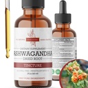 Organické Ashwagandha tekuté kapky, Ashwagandha kořenová tinktura, Ashwagandha Extract Herb doplňky - 2 Fl Oz
