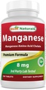 Nejlepší Naturals Manganese (Mangan Amin Acid Chelate) 8 mg 250 Tablety