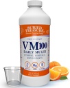 Poklad pohřbený VM100 Daily Multi - 32 Služeb, Liquid Vitamíny Minerály Dodatek s dávkovacím pohárem