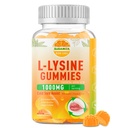 L- Lysinové žvýkačky 1000 mg, Cold Sore dodatek s imunitní podporou pro rty & Oral, Žvýkací lžíce pro dospělé a děti, Zvýšení imunity & kolagen, Non- GMO, Vegan, Gluten Free - 60 Counts