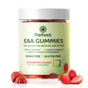 EAA Gummies 120 Gummies (Strawberry), Essential Amino Acids - All 9 Essential Aminos (EAA) and All Branched- Chain Aminos (BCAA), Non- GMO, Gluten Free, Vegetarian Friendly