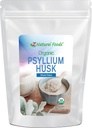 Z Natural Foods Organic All Psylium Husk Flakes, a Natural Fiber dodatek, Mix it Into Smoothies, Juice, Non- GMO, Vegan, gluten- Free, Kosher, 3 LB.