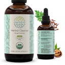 HerbEra Herbal Cleanse Organic Alcohol- Free Tincture CLAS124; Detox a Cleanse Formule, Extract Supplement CLAS124; Organic Wormwood Herb, Black Walnut Hull, Cloves Flower Buds CLAS124; Purge Extract (4 fl oz)