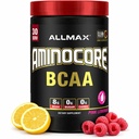 ALLMAX Nutrition AMINOCORE BCAA - 8G BCAA - 100% čisté rozvětvené aminokyseliny - bez glutenu - Růžová citronáda - 315 Gram